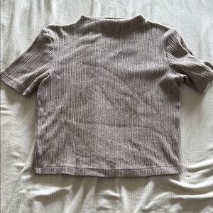 Ribbed Short Sleeve Top